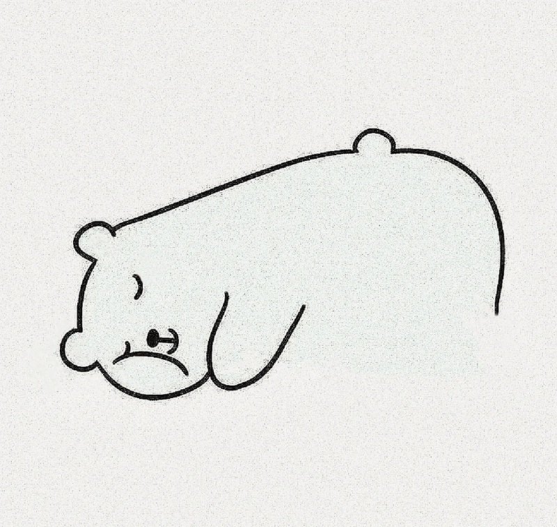 How to draw a polar bear step by step 4