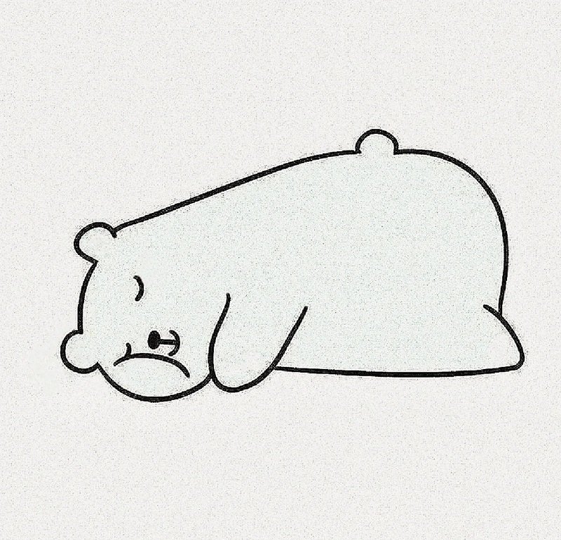 How to draw a polar bear step by step 5