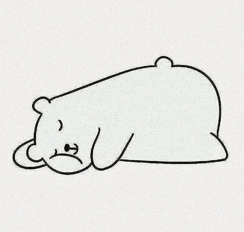 How to draw a polar bear step by step 6