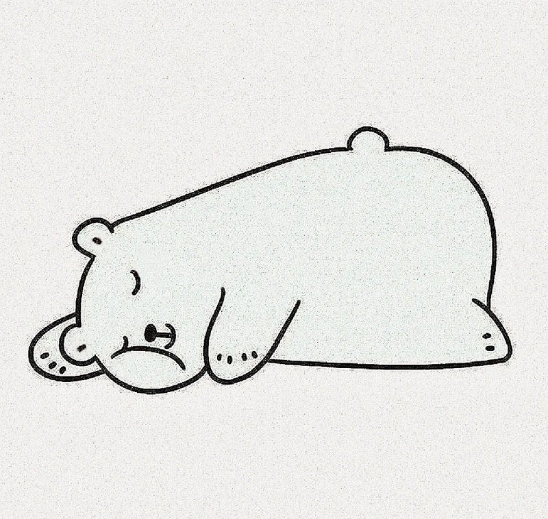 How to draw a polar bear step by step 7