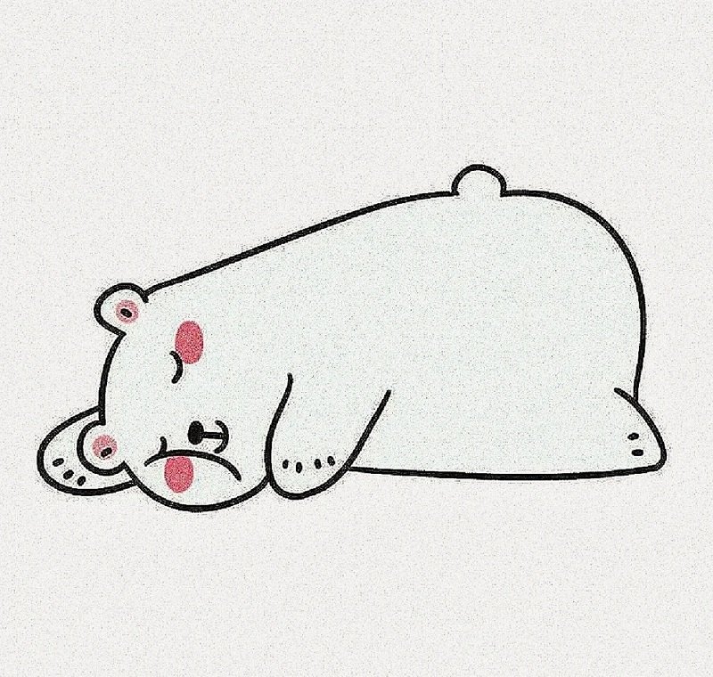 How to draw a polar bear step by step