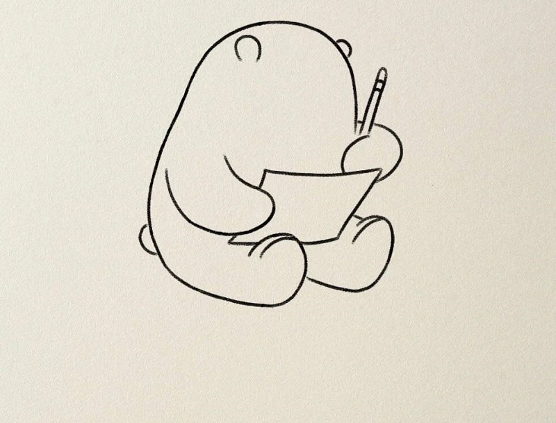 How to draw a polar bear for kids