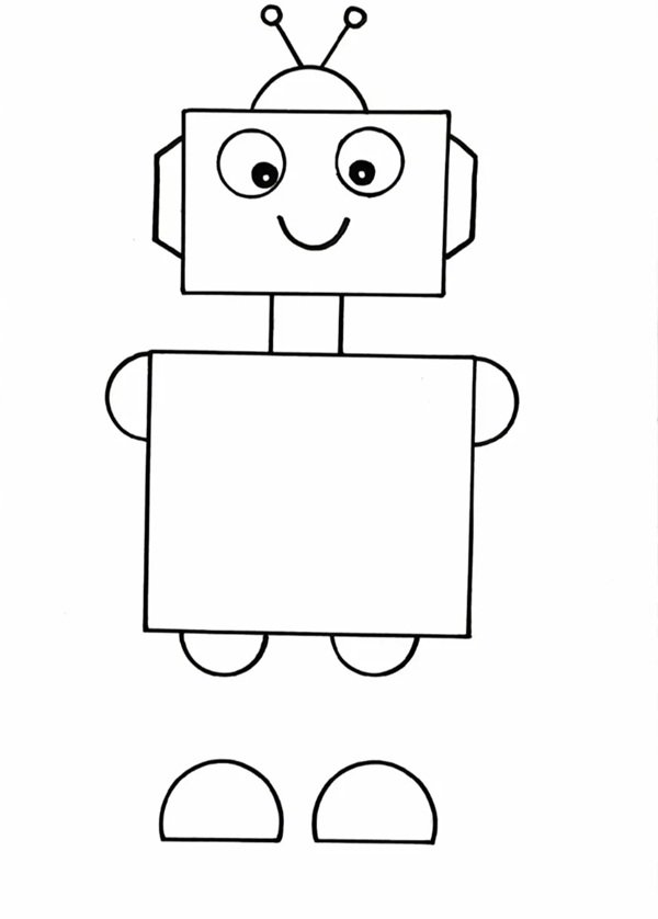 How to draw a robot easy 2