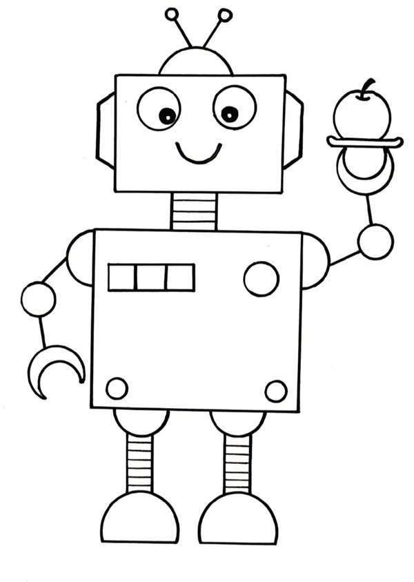 How to draw a robot easy 3