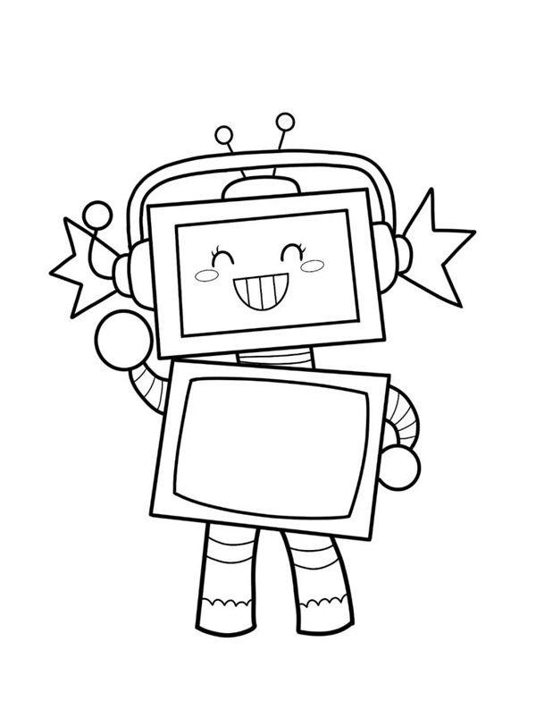 How to draw a robot for kids 4
