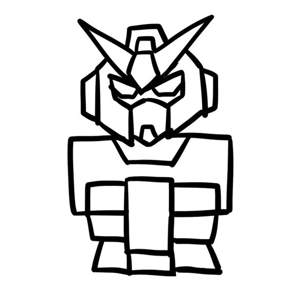 How to draw a robot step by step 3