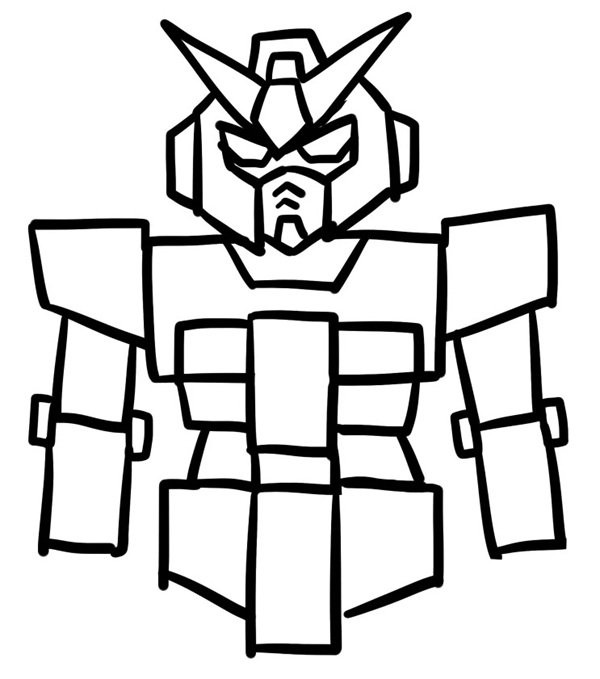 How to draw a robot step by step 4