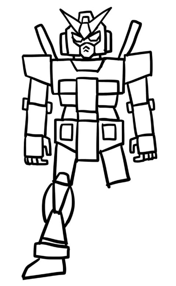 How to draw a robot step by step 5