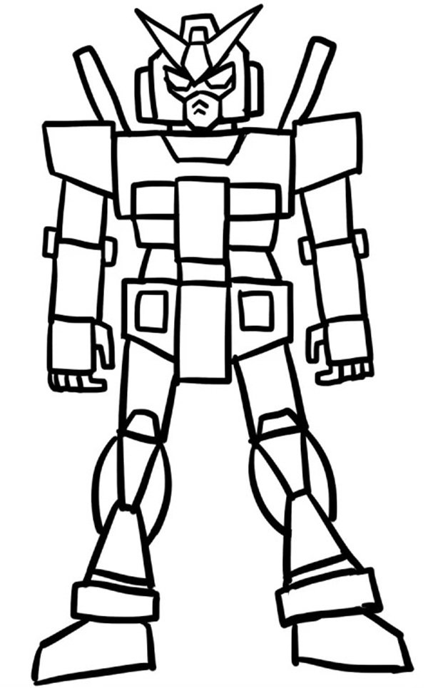 How to draw a robot step by step 6