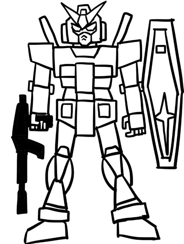 How to draw a robot step by step 7