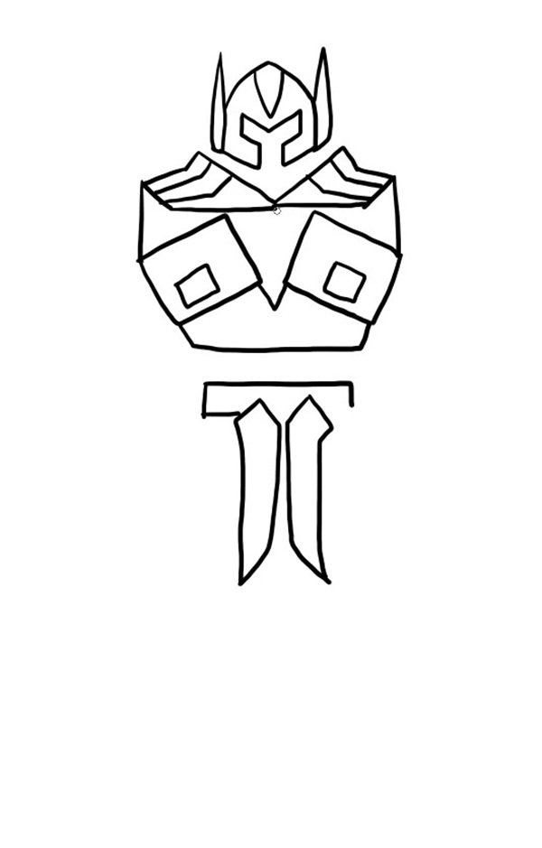 How to draw a robots 3