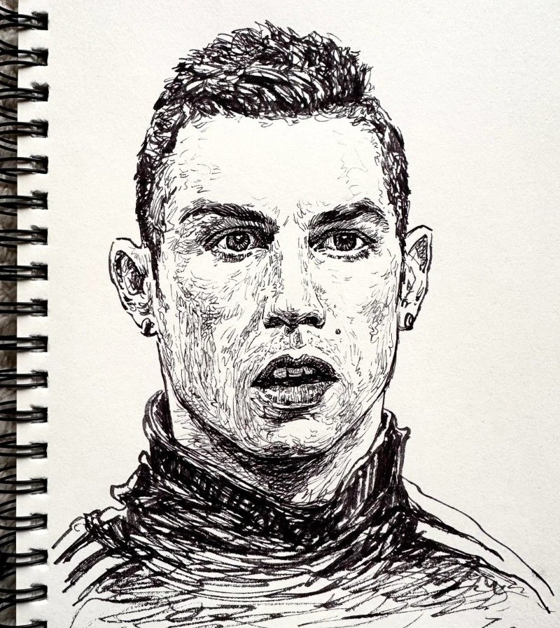 How to draw a Ronaldo