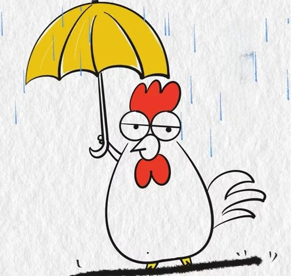 How to draw a rooster easy