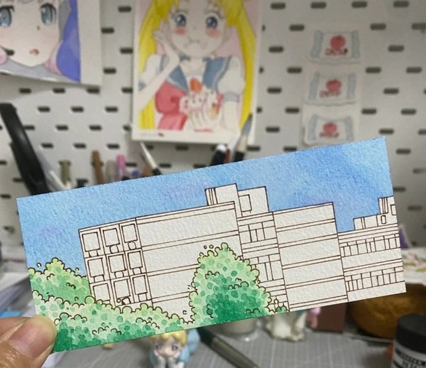 How to draw a school 10