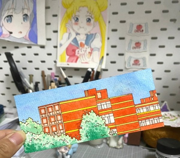 How to draw a school 12