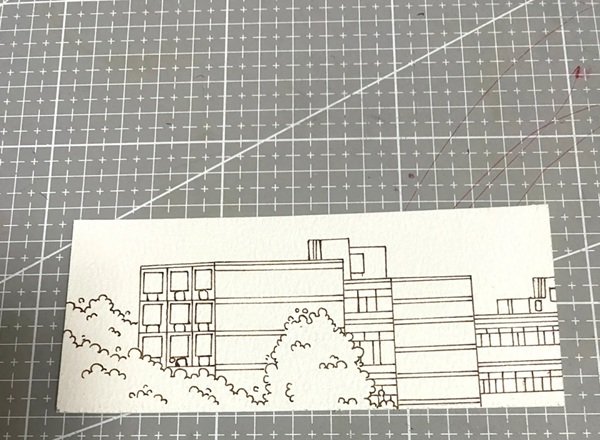 How to draw a school 6