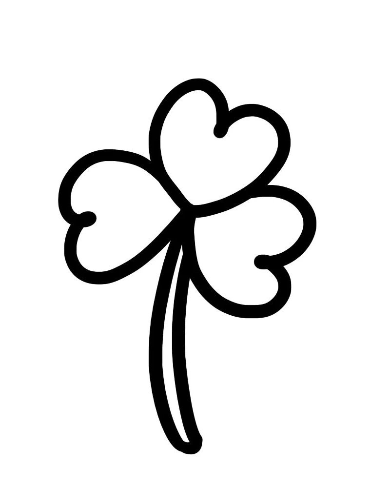 How to draw a shamrock for kids 6