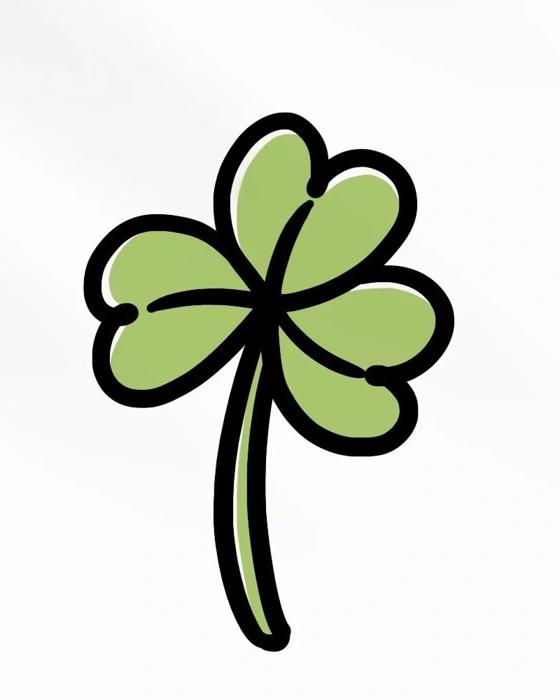 How to draw a shamrock for kids