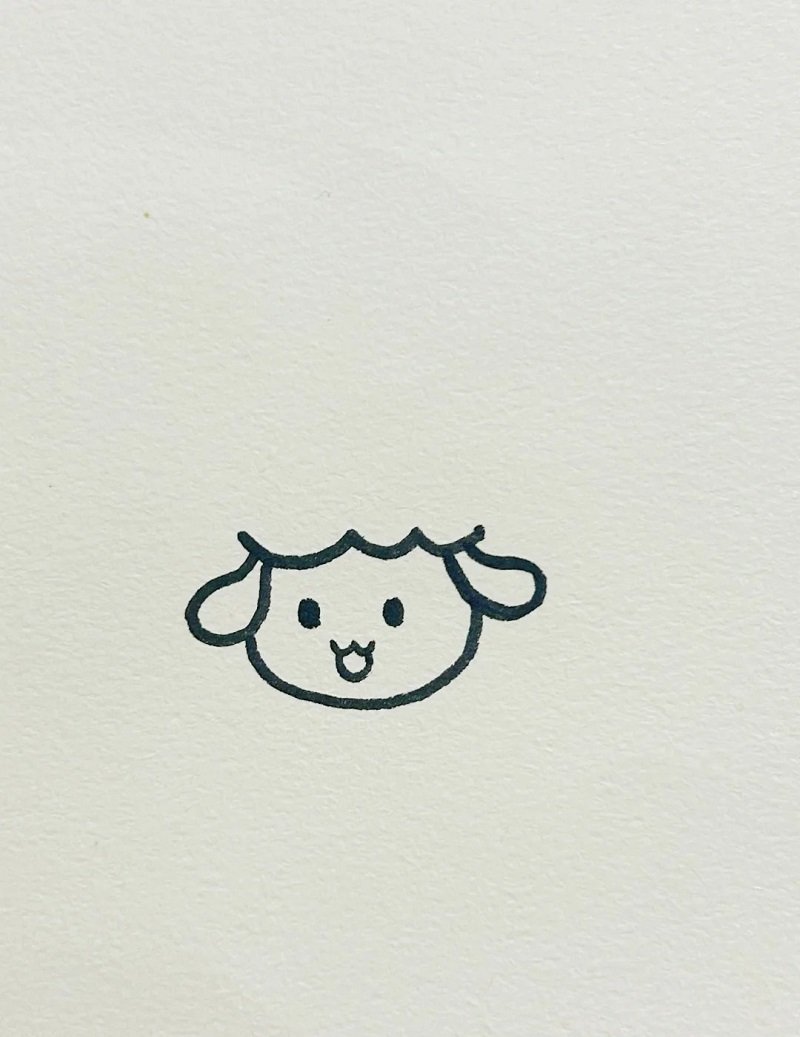How to draw a sheep cute 3