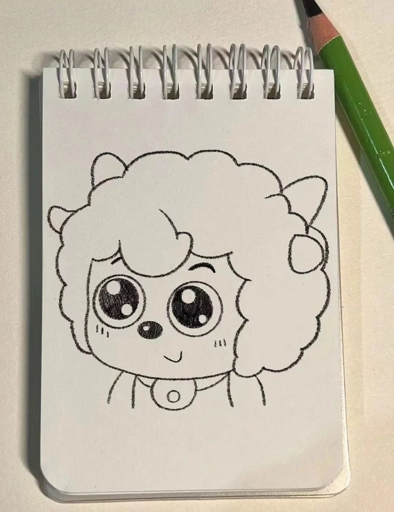 How to draw a sheep easily