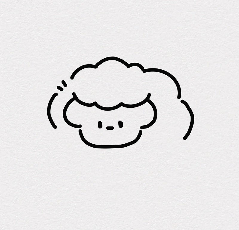 How to draw a sheep easy 5