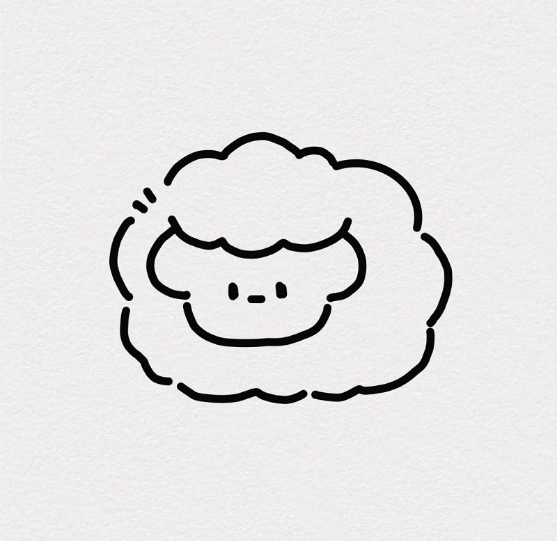 How to draw a sheep easy 6