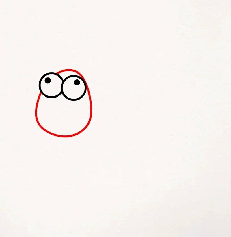 How to draw a sheep step by step 3