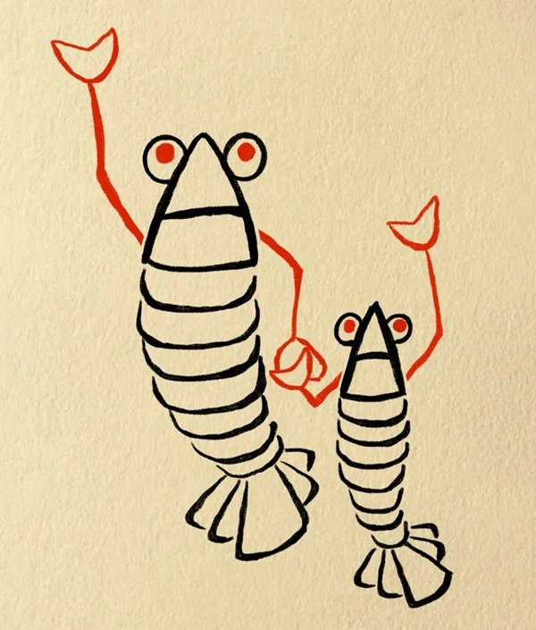 How to draw a shrimp 6