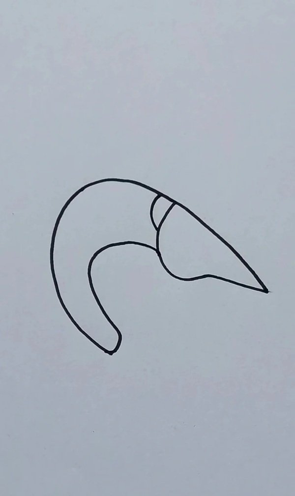 How to draw a shrimp step by step 4