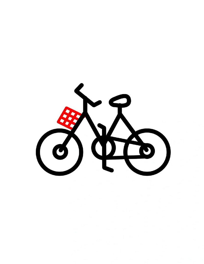How to draw a simple bike 7
