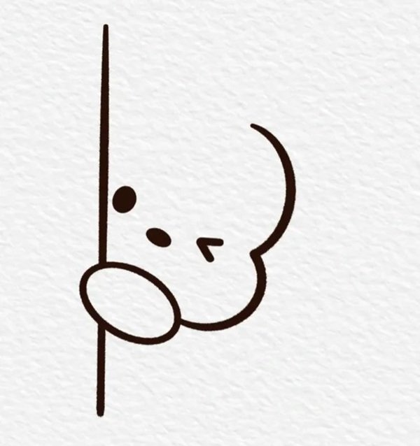 How to draw a simple dog 4