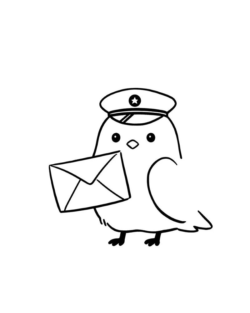 How to draw a simple dove bird 4