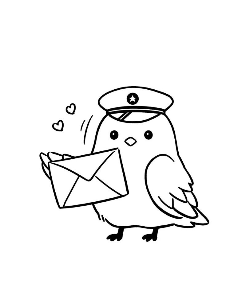 How to draw a simple dove bird