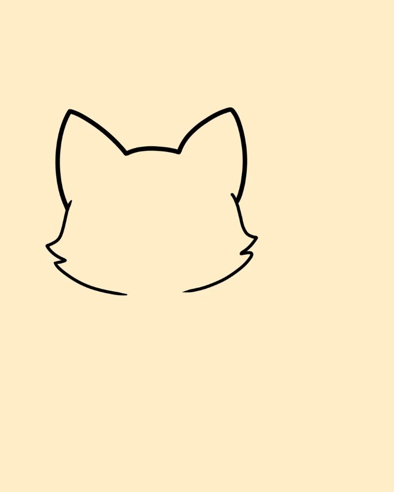 How to draw a simple fox 2