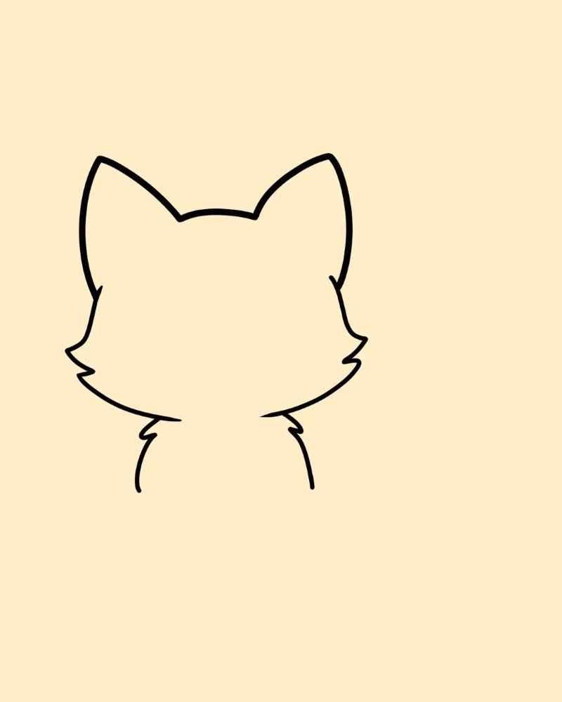 How to draw a simple fox 3