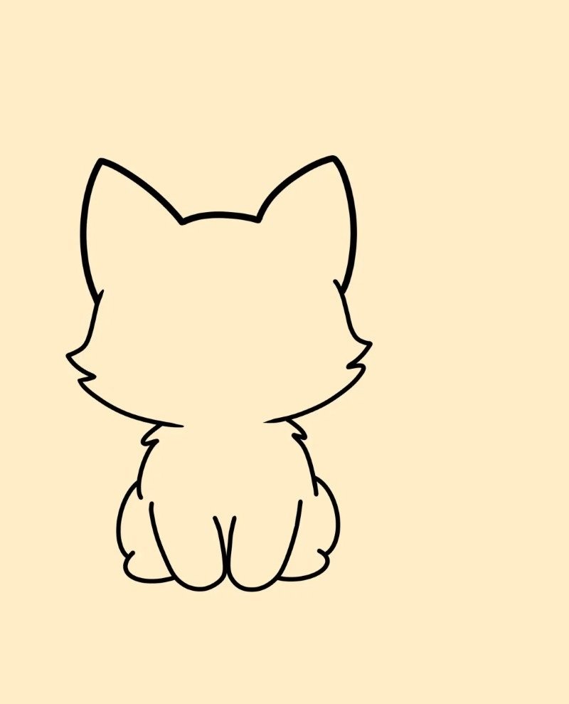 How to draw a simple fox 5