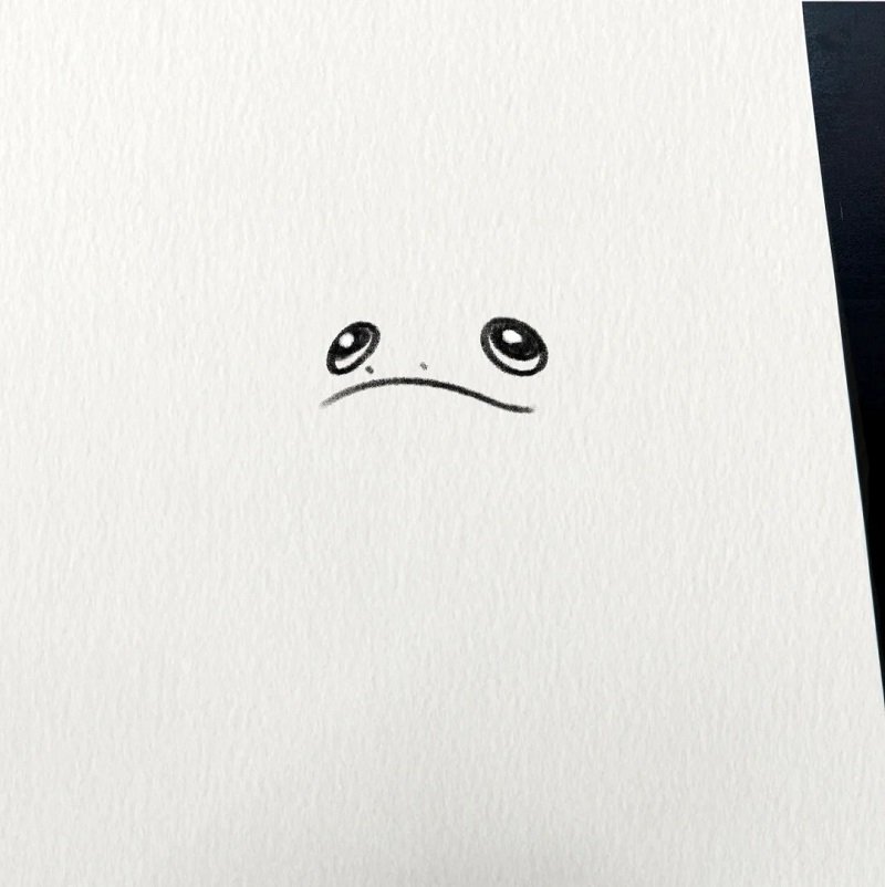 How to draw a simple frog 1