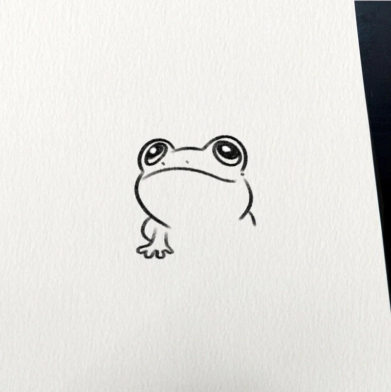 How to draw a simple frog 3