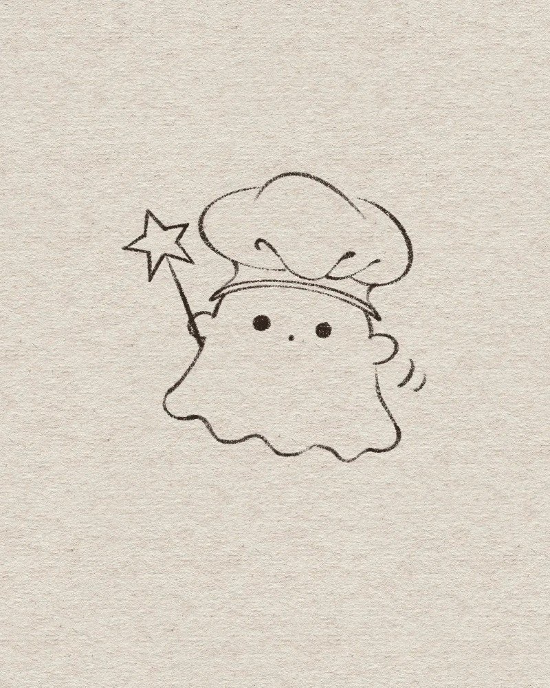 How to draw a simple ghost 11