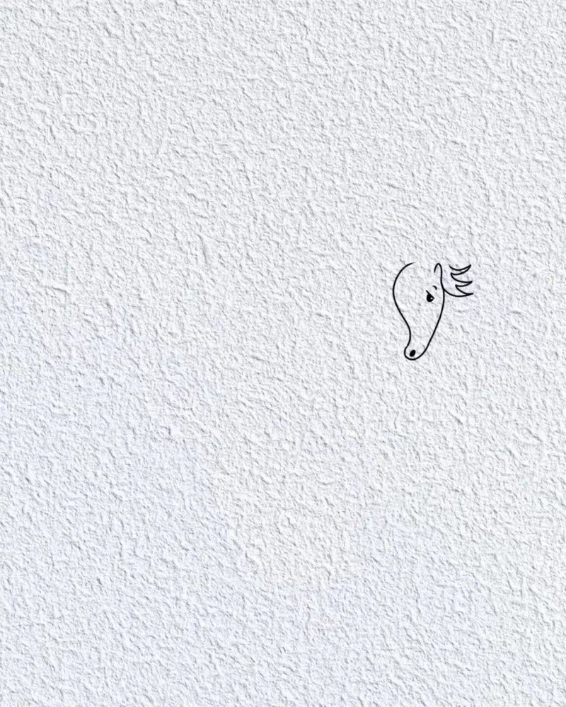How to draw a simple horse 1