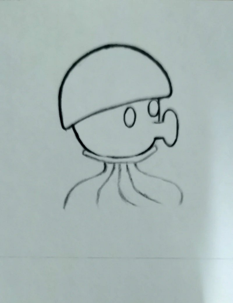 How to draw a simple mushroom 3