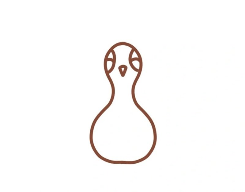 How to draw a simple peacock 2