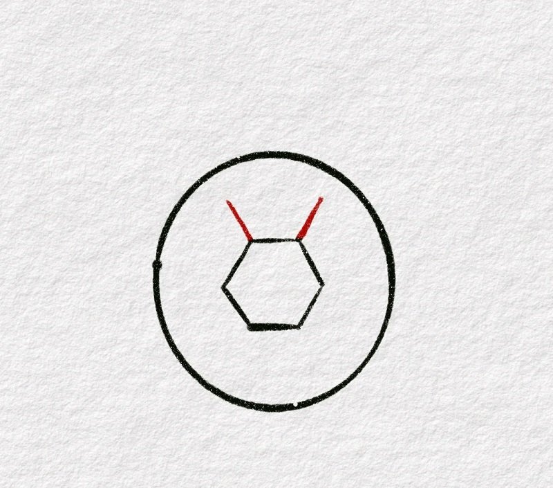 How to draw a simple soccer ball 3