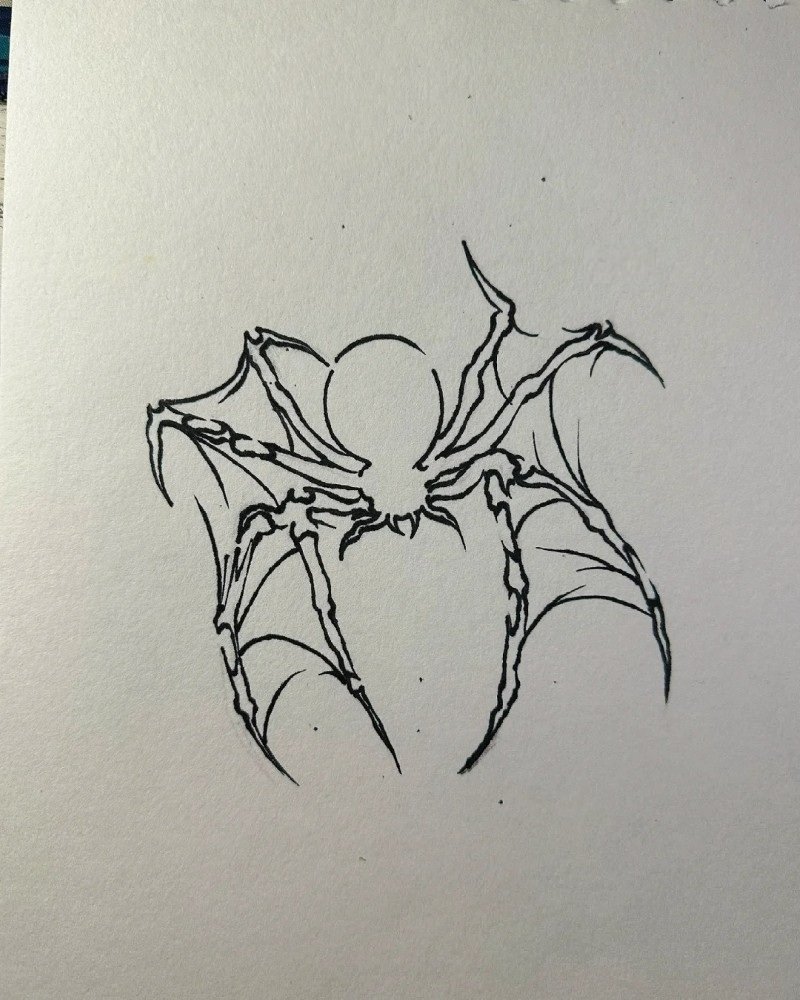 How to draw a simple Spider 4