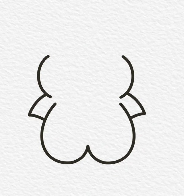 How to draw a simple teddy bear 3