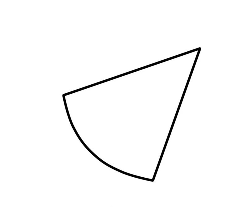 How to draw a slice of pizza