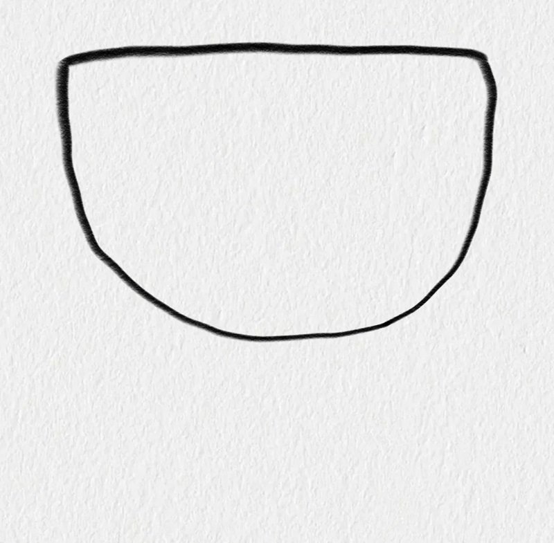 How to draw a slice of watermelon 1
