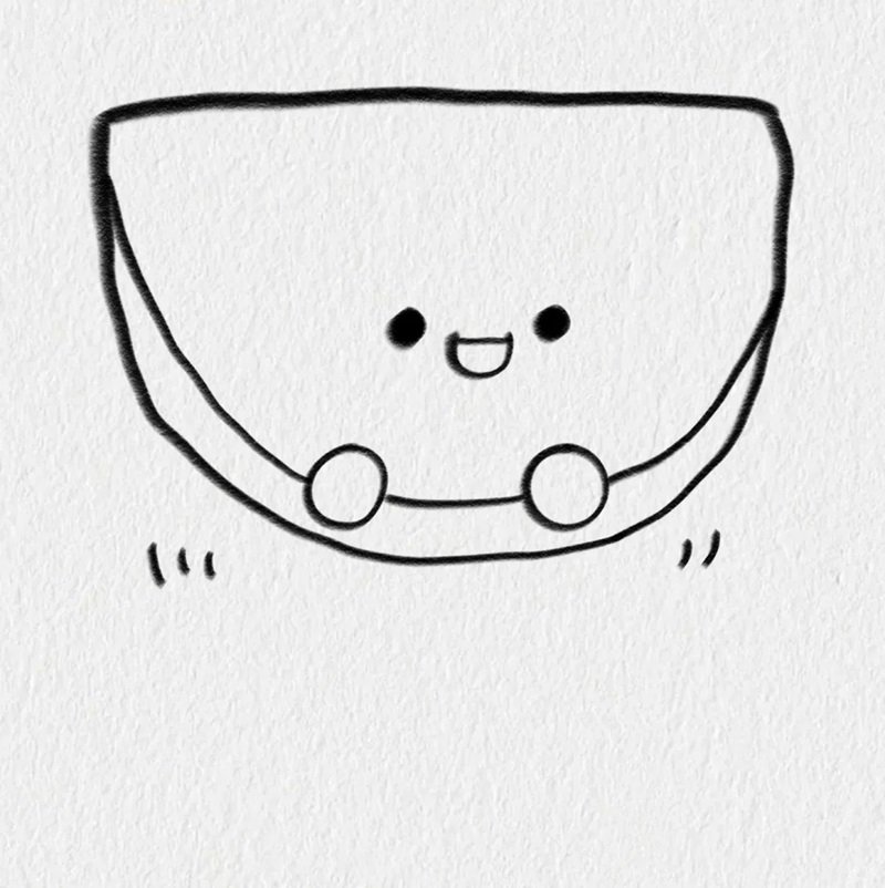 How to draw a slice of watermelon 2