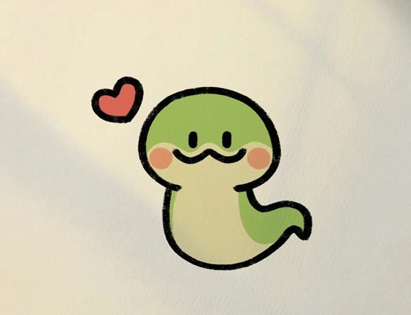 How to draw snake easy