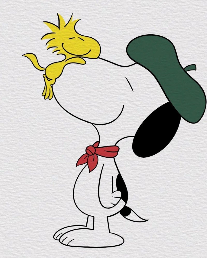 How to draw a Snoopy